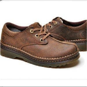 DR MARTENS Nevin Sz M 10/ W 11 Brown Leather Oxfords Shoes with Air Cushion Sole